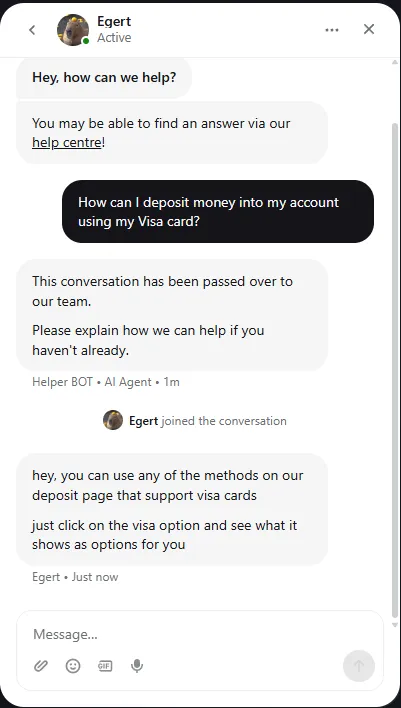 CSGOEmpire: Chat: bot, then a person