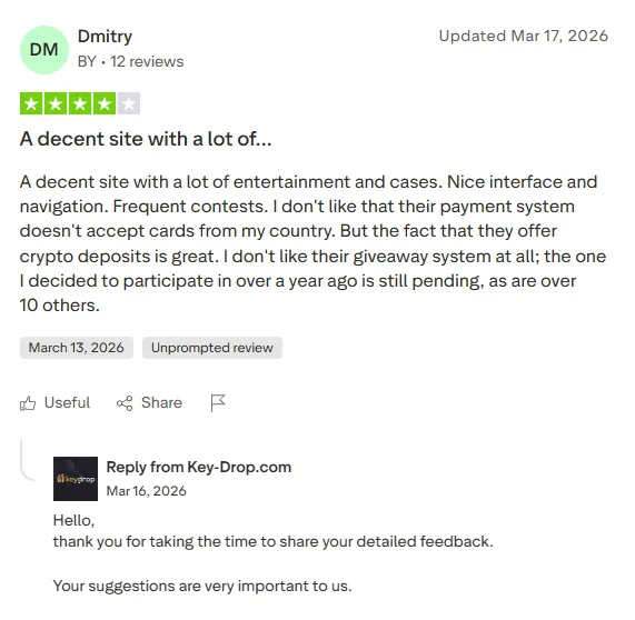 Key-Drop: 4-star review
