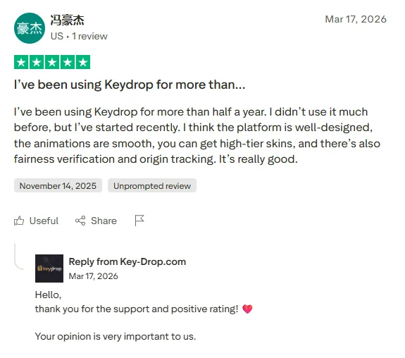 Key-Drop: 5-star review