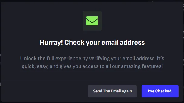 Tradeit: Check your e-mail